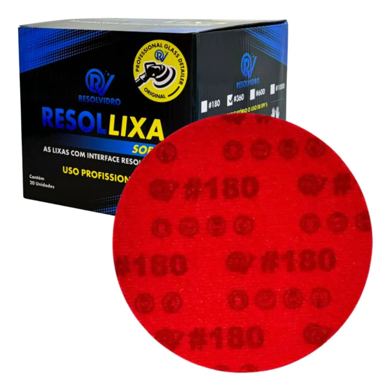 Resollixa Soft Plus 3" #180 - Resolvidro