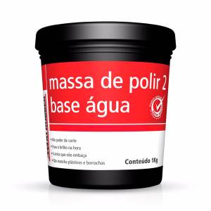 MASSA DE POLIR N2 BASE AGUA 1KG MAXIRUBER