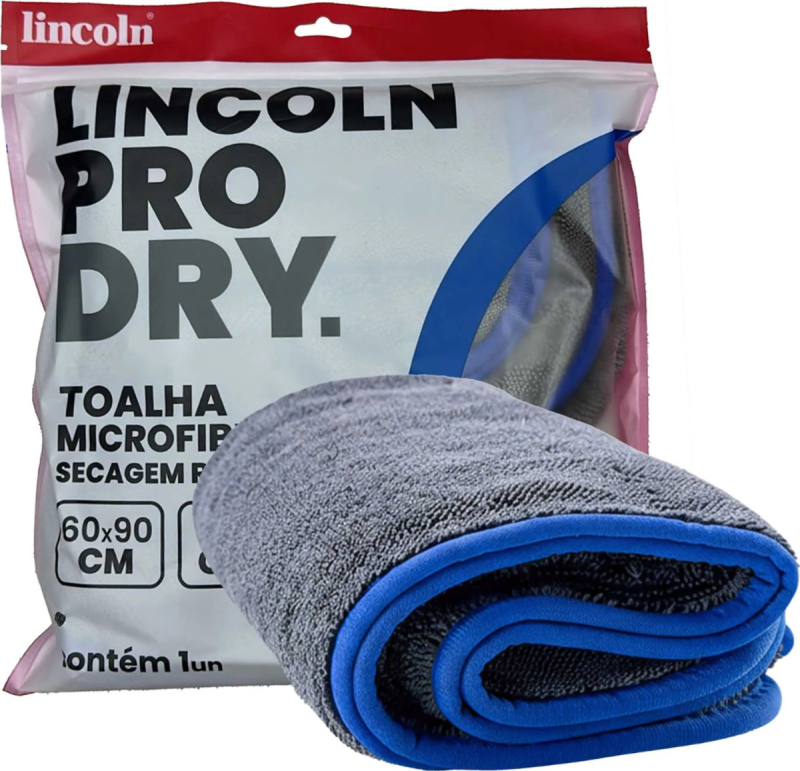 Toalha de Secagem Premium 60x90cm Cinza – Lincoln