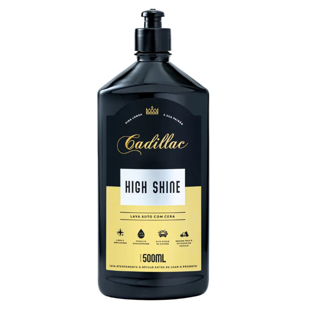 High Shine Lava Auto Com Cera Cadillac 500 Ml