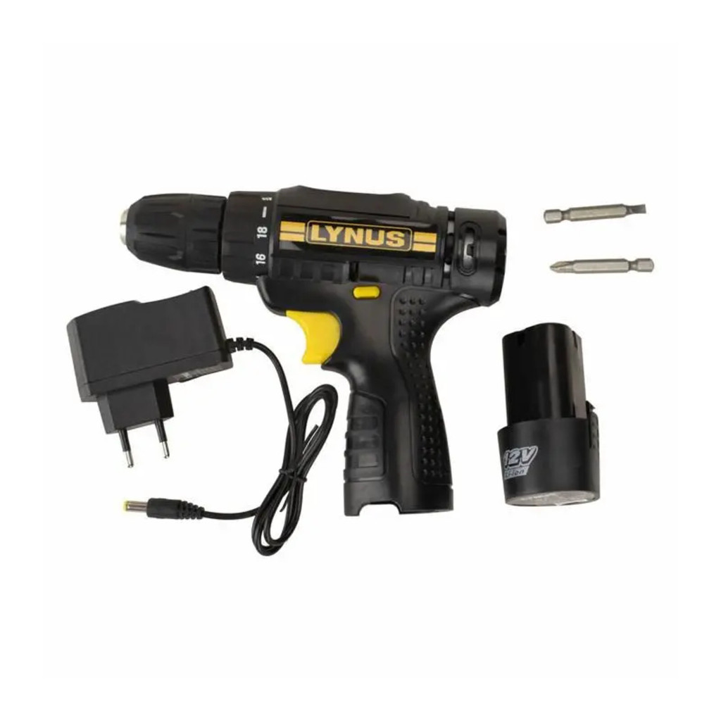 Parafusadeira/Furadeira 12V S/Fio Lynus Bivolt