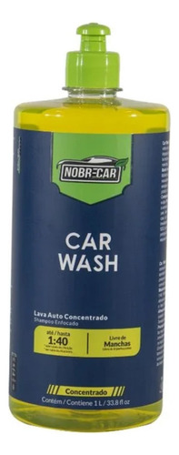 Car Wash 1l Shampoo Concentrado - Nobrecar