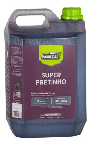 Super Pretinho 5l Embelezador De Pneus - Nobrecar