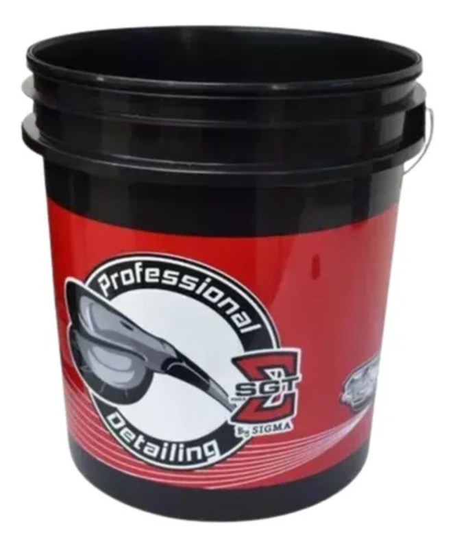 Balde Detailer Preto E Vermelho- Sigma Tools