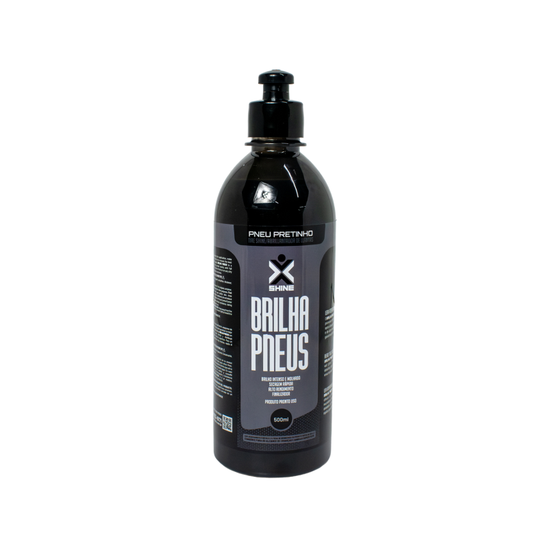 Pretinho Brilha Pneus Intenso Molhado Longa Duração 500 ml - XShine