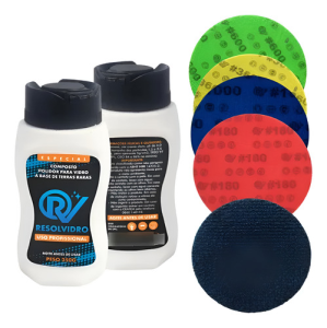 Kit Polimento De Vidro 5 Completo -Resolvidro