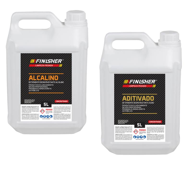 Kit Shampoo Aditivado Alcalino 5l Motor Roda Chassi Finisher